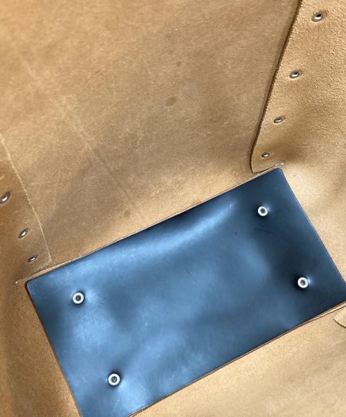 HENDER SCHEME（エンダースキーマ）HENDER SCHEME (エンダースキーマ) レザートートバッグ ブラックの古着・服飾アイテム