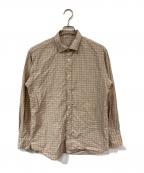 AURALEEオーラリー）の古着「WASHED FINX TWILL SHIRTS/ウォッシュドフィンクスツウィルシャツ」｜ベージュ