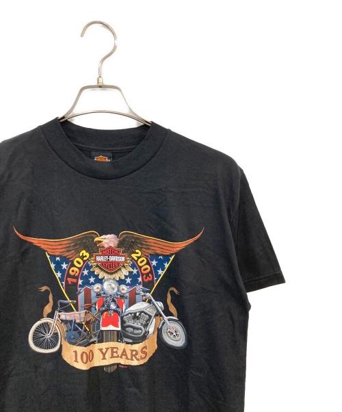 HARLEY-DAVIDSON（ハーレーダビッドソン）HARLEY-DAVIDSON (ハーレーダビッドソン) 00’s プリントTシャツ ブラック サイズ:SIZE Mの古着・服飾アイテム