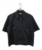 ALLEGEアレッジ）の古着「ジップアップシャツ」｜ブラック