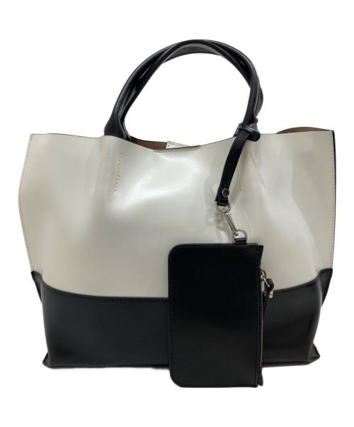 GIANNI CHIARINI（ジャンニ キアリーニ）GIANNI CHIARINI (ジャンニ キアリーニ) 2WAYショルダーバッグ ホワイト×ブラックの古着・服飾アイテム