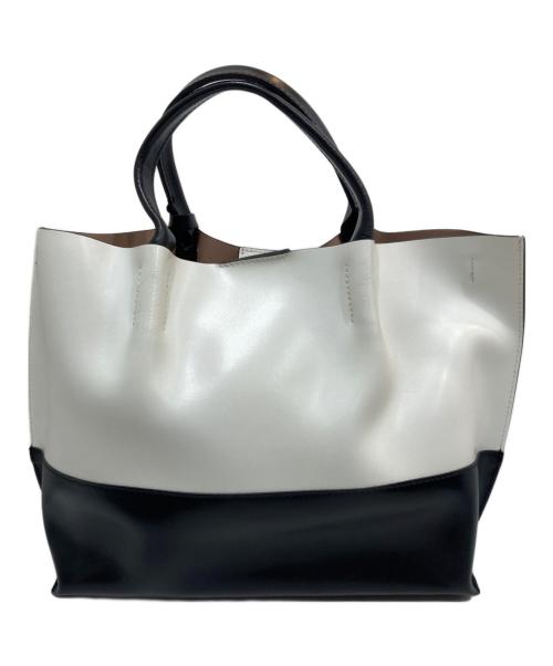 GIANNI CHIARINI（ジャンニ キアリーニ）GIANNI CHIARINI (ジャンニ キアリーニ) 2WAYショルダーバッグ ホワイト×ブラックの古着・服飾アイテム