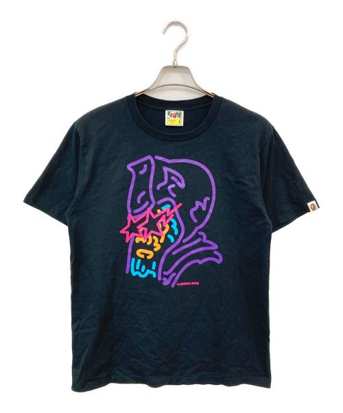 A BATHING APE（ア ベイシング エイプ）A BATHING APE (ア ベイシング エイプ) Neon Sign General Tee/ネオンサインジェネラルティー ブラック サイズ:SIZE Mの古着・服飾アイテム