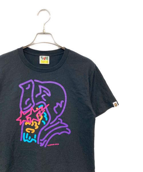 A BATHING APE（ア ベイシング エイプ）A BATHING APE (ア ベイシング エイプ) Neon Sign General Tee/ネオンサインジェネラルティー ブラック サイズ:SIZE Mの古着・服飾アイテム