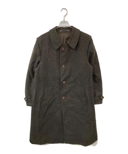 JULIUS LANG（ジュリアス・ラング）JULIUS LANG (ジュリアス・ラング) ウールステンカラーコート ブラウン サイズ:不明の古着・服飾アイテム