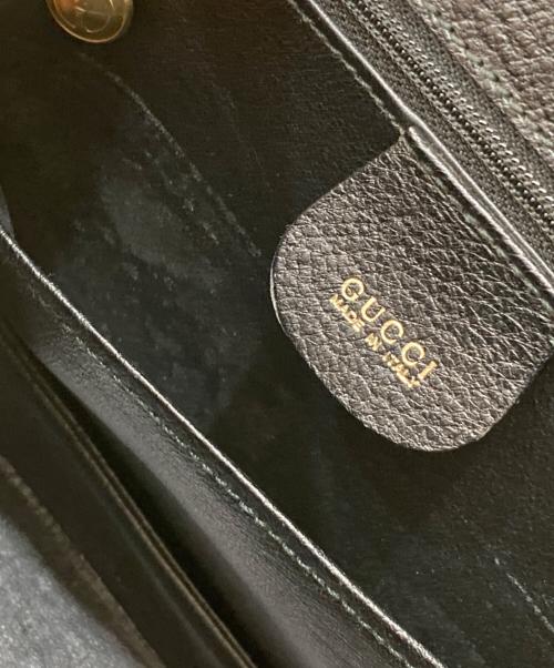 GUCCI（グッチ）GUCCI (グッチ) ターンロックバンブー 2WAYハンドバッグ ブラックの古着・服飾アイテム