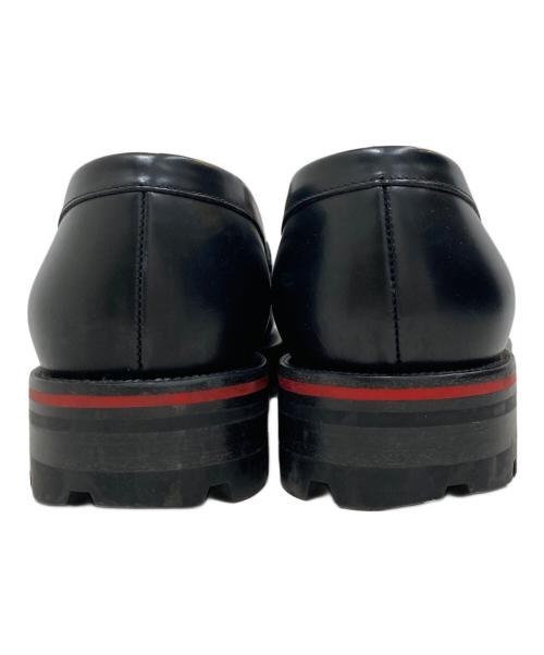 Christian Louboutin（クリスチャン・ルブタン）Christian Louboutin (クリスチャン・ルブタン) ハラコジップローファー ブラック サイズ:SIZE 41の古着・服飾アイテム