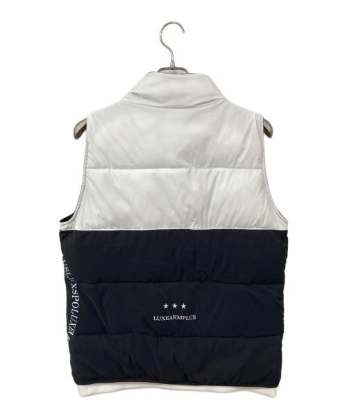 LUXEAKMPLUS（リュクスエイケイエムプラス）LUXEAKMPLUS (リュクスエイケイエムプラス) 中綿ベスト ブラック サイズ:SIZE 46の古着・服飾アイテム
