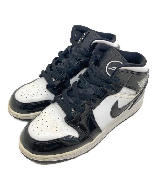 NIKE（ナイキ）NIKE (ナイキ) GS Air Jordan 1 Mid SE/GSエアジョーダン1ミッドSE ブラック サイズ:SIZE 24cmの古着・服飾アイテム