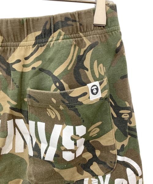 Aape BY A BATHING APE（エーエイプ バイ アベイシングエイプ）Aape BY A BATHING APE (エーエイプ バイ アベイシングエイプ) スウェットハーフパンツ オリーブ サイズ:SIZE Mの古着・服飾アイテム