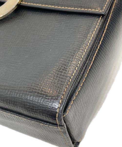 CELINE（セリーヌ）CELINE (セリーヌ) サークルロゴショルダーバッグ ブラックの古着・服飾アイテム