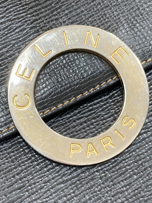 CELINE（セリーヌ）CELINE (セリーヌ) サークルロゴショルダーバッグ ブラックの古着・服飾アイテム