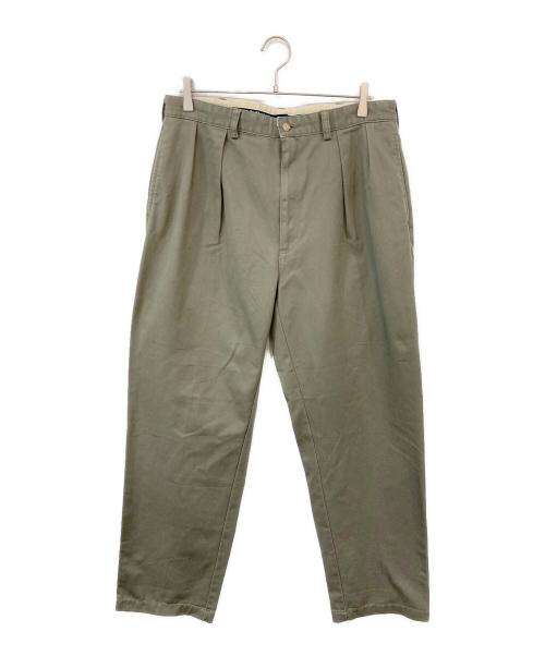 POLO RALPH LAUREN（ポロ・ラルフローレン）POLO RALPH LAUREN (ポロ・ラルフローレン) タックチノパン ブラウン サイズ:SIZE 36の古着・服飾アイテム