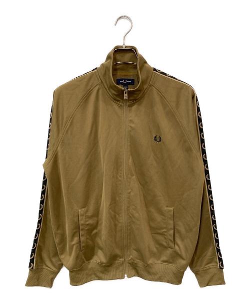 FRED PERRY（フレッドペリー）FRED PERRY (フレッドペリー) Contrast Tape Track Jacket ブラウン サイズ:Ｌの古着・服飾アイテム