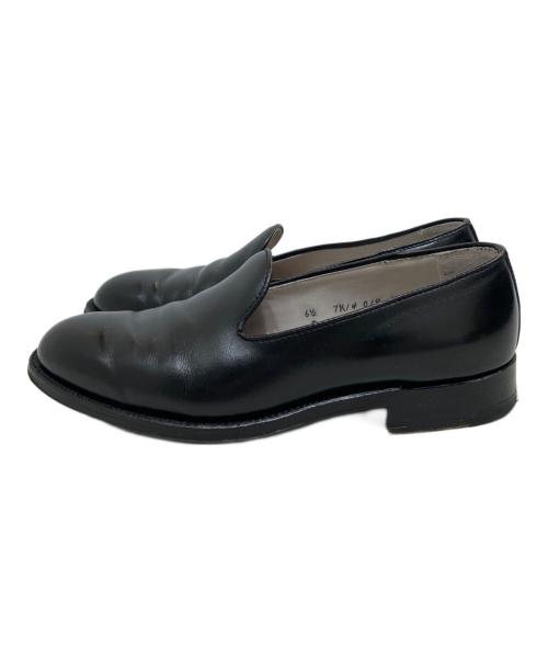 Alden（オールデン）Alden (オールデン) International Gallery (インターナショナルギャラリー) ブラックカーフ スリッポン ブラック サイズ:SIZE 6 1/2 Dの古着・服飾アイテム