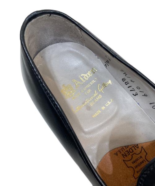 Alden（オールデン）Alden (オールデン) International Gallery (インターナショナルギャラリー) ブラックカーフ スリッポン ブラック サイズ:SIZE 6 1/2 Dの古着・服飾アイテム