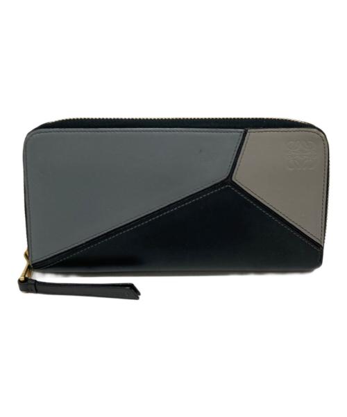 LOEWE（ロエベ）LOEWE (ロエベ) パズルラウンドジップウォレット グレーの古着・服飾アイテム