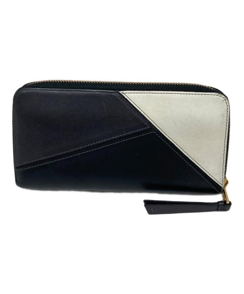 LOEWE（ロエベ）LOEWE (ロエベ) パズルラウンドジップウォレット グレーの古着・服飾アイテム