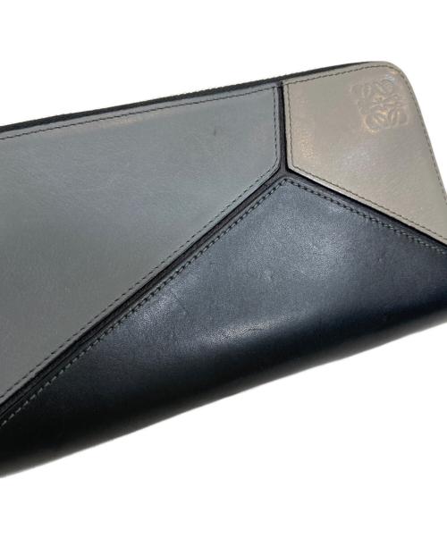 LOEWE（ロエベ）LOEWE (ロエベ) パズルラウンドジップウォレット グレーの古着・服飾アイテム