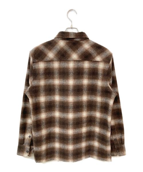 Carhartt WIP（カーハート ワークインプログレス）Carhartt WIP (カーハート ワークインプログレス) L/S HALLECK SHIRT/L/Sハレックシャツ ブラウン サイズ:SIZE Mの古着・服飾アイテム