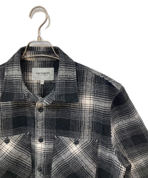 Carhartt WIP（カーハート ワークインプログレス）Carhartt WIP (カーハート ワークインプログレス) L/S HALLECK SHIRT ブラック サイズ:Mの古着・服飾アイテム