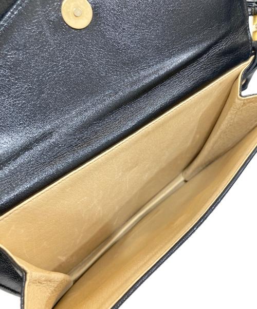 MCM（エムシーエム）MCM (エムシーエム) 総柄ショルダーバッグ ブラックの古着・服飾アイテム