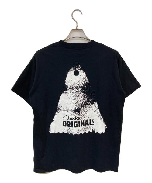 BoTT（ボット）BoTT (ボット) CLARKS ORIGINALS (クラークス オリジナルズ) FOOTPRINT TEE/フットプリントティー ブラック サイズ:SIZE Mの古着・服飾アイテム