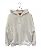SUPREMEシュプリーム）の古着「Wrapped Half Zip Hooded Sweatshirt/ラップドハーフジップフーデッドスウェットシャツ」｜アイボリー