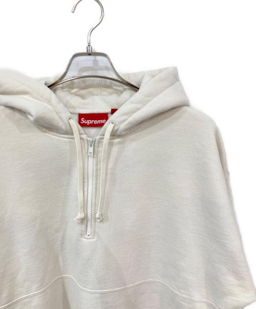 SUPREME（シュプリーム）SUPREME (シュプリーム) Wrapped Half Zip Hooded Sweatshirt/ラップドハーフジップフーデッドスウェットシャツ アイボリー サイズ:SIZE Mの古着・服飾アイテム