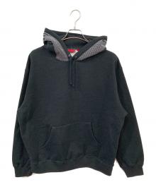 SUPREME（シュプリーム）の古着「Jacquard Stripe Hooded Sweatshirt/ジャガードストライプフーデッドスウェットシャツ」｜ブラック
