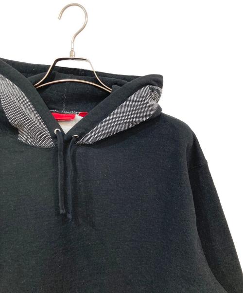 SUPREME（シュプリーム）SUPREME (シュプリーム) Jacquard Stripe Hooded Sweatshirt/ジャガードストライプフーデッドスウェットシャツ ブラック サイズ:SIZE Mの古着・服飾アイテム