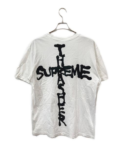 THRASHER（スラッシャー）THRASHER (スラッシャー) SUPREME (シュプリーム) Cross Tee/クロスティー ホワイト サイズ:SIZE Lの古着・服飾アイテム