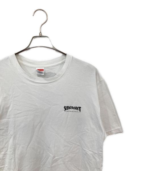 THRASHER（スラッシャー）THRASHER (スラッシャー) SUPREME (シュプリーム) Cross Tee/クロスティー ホワイト サイズ:SIZE Lの古着・服飾アイテム