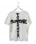 THRASHER (スラッシャー) SUPREME (シュプリーム) Cross Tee/クロスティー ホワイト サイズ:SIZE L：10000円