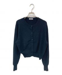 EVERYDAY I LIKE.（エヴリデイ アイ ライク）の古着「Floche/フロッシュ クルーネック カーディガン」｜ブラック