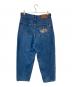 9090 (9090) King Logo Wide Tuck Denim Pants/キングロゴワイドタックデニムパンツ インディゴ サイズ:SIZE M：8000円