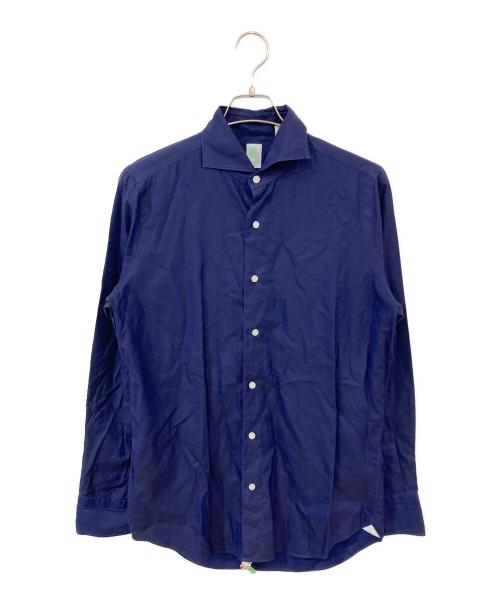 finamore（フィナモレ）finamore (フィナモレ) ドレスシャツ ネイビー サイズ:SIZE Mの古着・服飾アイテム