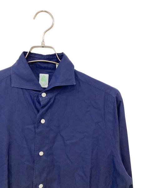 finamore（フィナモレ）finamore (フィナモレ) ドレスシャツ ネイビー サイズ:SIZE Mの古着・服飾アイテム