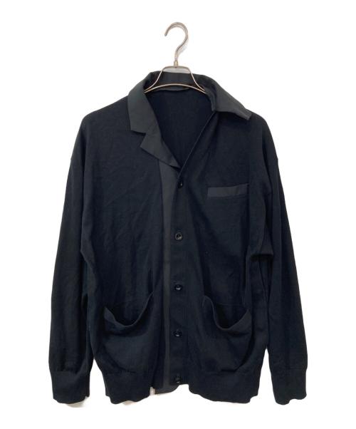 sacai（サカイ）sacai (サカイ) アシンメトリー ボタンアップ カーディガン ブラック サイズ:3の古着・服飾アイテム