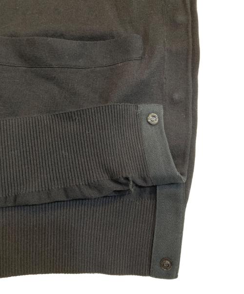 sacai（サカイ）sacai (サカイ) アシンメトリー ボタンアップ カーディガン ブラック サイズ:3の古着・服飾アイテム