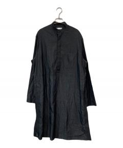 中古・古着通販】amerge. (アメルジュ) ニット切替ワンピース ブラック