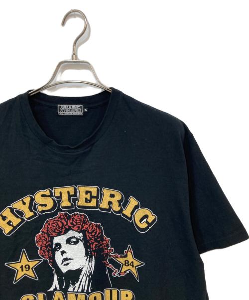 Hysteric Glamour（ヒステリックグラマー）Hysteric Glamour (ヒステリックグラマー) GRATEFUL HYS Tシャツ ブラック サイズ:XLの古着・服飾アイテム