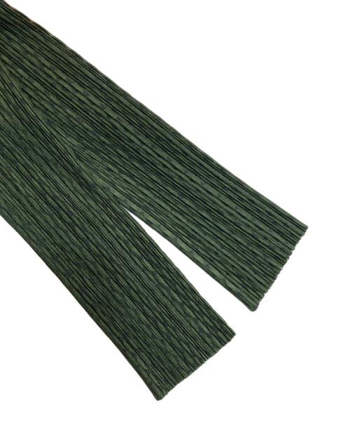 PLEATS PLEASE（プリーツプリーズ）PLEATS PLEASE (プリーツプリーズ) プリーツカーディガン グリーン サイズ:3の古着・服飾アイテム