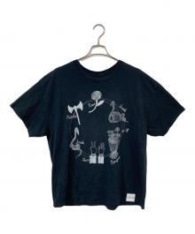 DIVINA FAMILY×ANCELLM（ディヴィナ ファミリー×アンセルム）の古着「プリントTシャツ」｜ブラック
