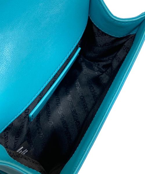 DIESEL（ディーゼル）DIESEL (ディーゼル) BIGロゴ スモールクロスボディバッグ スカイブルーの古着・服飾アイテム