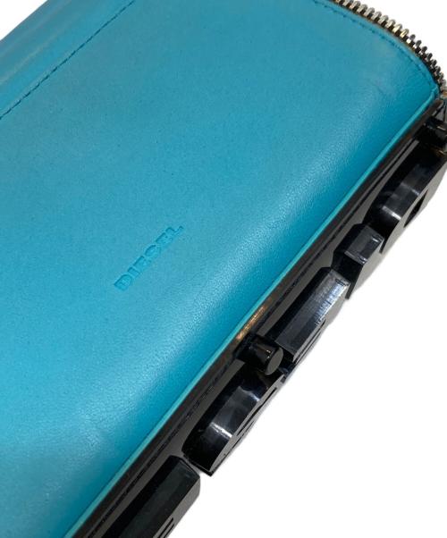 DIESEL（ディーゼル）DIESEL (ディーゼル) BIGロゴ スモールクロスボディバッグ スカイブルーの古着・服飾アイテム