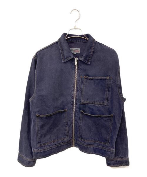 stussy（ステューシー）stussy (ステューシー) Zip Work Jacket Denim Ngtshade/ジップワークジャケットデニムナイトシェード インディゴ サイズ:SIZE Sの古着・服飾アイテム