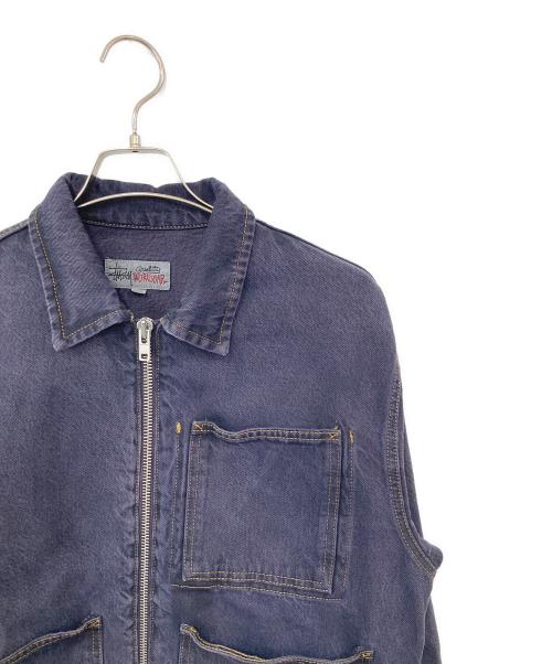stussy（ステューシー）stussy (ステューシー) Zip Work Jacket Denim Ngtshade/ジップワークジャケットデニムナイトシェード インディゴ サイズ:SIZE Sの古着・服飾アイテム
