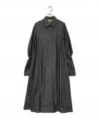 pinueピヌエ）の古着「デニムワンピース」｜ブラック