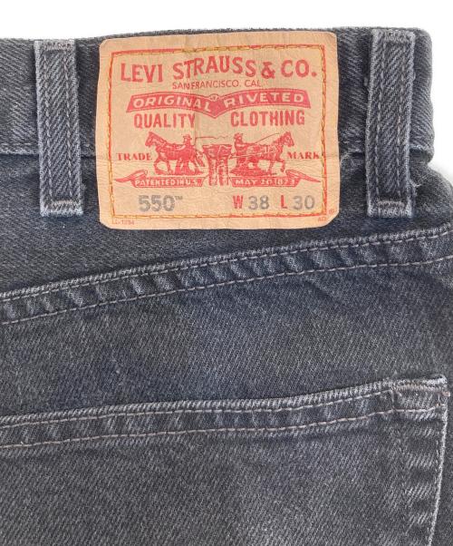 LEVI'S（リーバイス）LEVI'S (リーバイス) 550 ブラックデニムパンツ ブラック サイズ:SIZE 96cm (W38)の古着・服飾アイテム